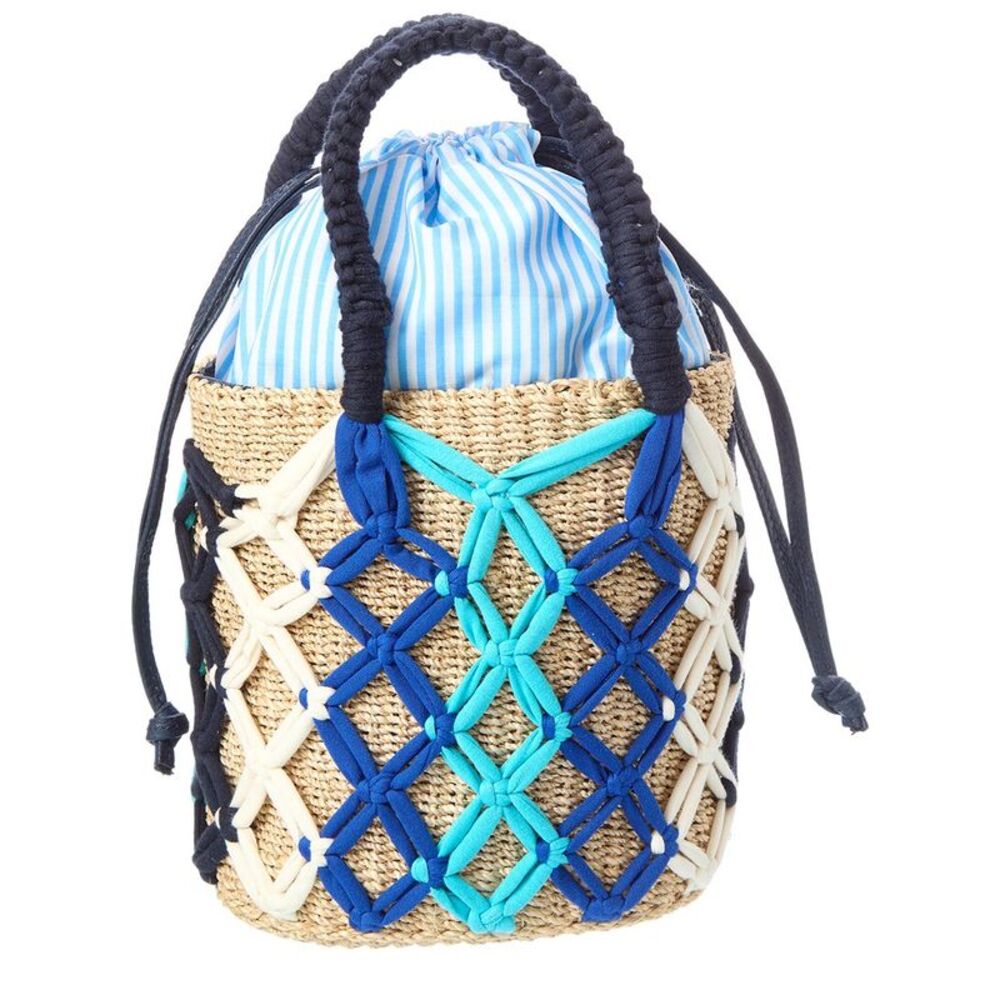 Rafé Michelle Bucket Tote, Blue - Picture 2 of 4
